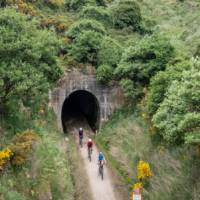 Cyclists riding along the Clutha Gold Trail | Geoff Marks