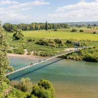 Cycle bridge from above on Great Taste Trail | Roady
