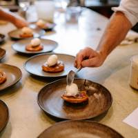 Chef (exec and only chef) running a foraging cooking class for a recent event at Wallingford Homestead | Wallingford Homestead