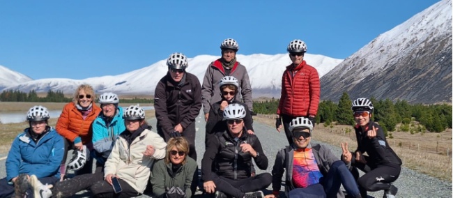 Group photo on the Alps 2 Ocean | Vanessa Wilson