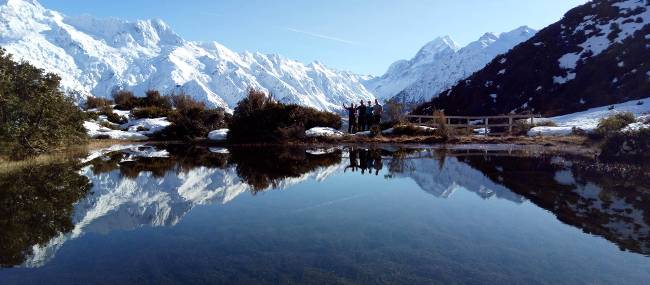 Red Tarns against the snow covered Southern Alps | Stephen Tulley